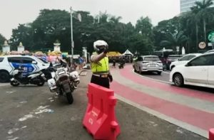 HUT Bhayangkara ke-79, Korlantas Polri Tutup Sejumlah Jalan di Jakarta Pusat