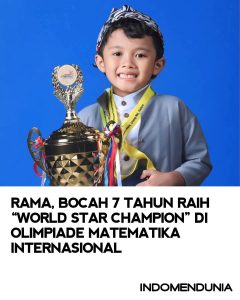 Bocah Jenius 7 Tahun dari Bojonegoro Raih Gelar Dunia di Bidang Matematika